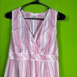 Motherhood Vintage Pink Sleeveless V-Neck Sundress Photo 2