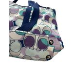 Coach Kyra White Green Blue Logo Printed Dual Top Handle Large Tote Bag Photo 7