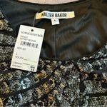 Walter Baker  Jaylene Gatsby Sequin top sleeveless black and silver size L Photo 5