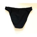 J.Crew  Textured Ribbed High Waist Bikini Swim Bottom Black Size Small NEW Photo 1