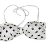 InMocean Crochet Star Print White Bikini Top Halter Bra Swimwear L Size L Photo 0