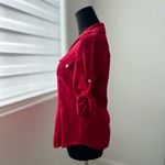 Bebe Sheer Buttonon Down Shirt with Gold Snap-on Buttons in Size XXS Photo 1