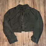 dark green cropped jacket Size XL Photo 1