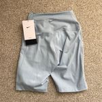 Nike Dri-Fit High Waisted 8” Blue Biker Shorts With Pockets Sz XS NWT Photo 1