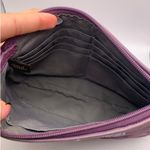Coach Purple Signature Canvas Pouch Wristlet Photo 4
