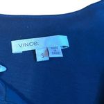 Vince  Navy Blue 100% Silk Shirt Dress Size Small Business Causal Quiet Luxury Photo 4