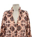 Mille Resort Astrid Dress Sayulita Print Geometric Mosaic Cotton Pink Size‎ XS Photo 3