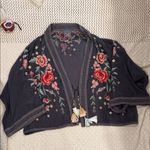 Johnny Was  Womens Large  Multicolor Embroidered Kimono Photo 2