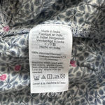 J. Crew Mercantile V Neck Floral Top With Empire Waist Navy White Pink Size M Blue Size M Photo 7