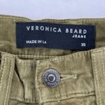 Veronica Beard CARLY KICK FLARE HIGH RISE CORDUROY PANTS SIZE 25 OLIVE GREEN Photo 5
