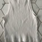 Uni Qlo Ribbed Mock Neck Sleeveless Cropped Top Photo 3