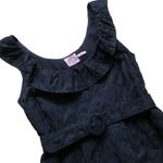 Juicy Couture Vintage Y2K  Black Embroidered Cotton Ruffle Shift Dress Photo 1