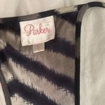 Parker  Maci chevron silk dress Large nwot racerback elastic waist Photo 1