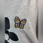 Disney  Mickey Mouse XL Embroidered Tee Top in Heather Gray Photo 4