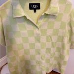 UGG  Jeannie Checkerboard Terry Button-down Shirt size XL Photo 6