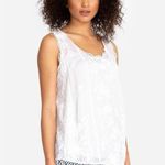 Johnny Was  Quynn  pink embroidered Floral eyelet  Tank Top Photo 5