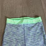 Nike  Pro Dri-Fit Blue Green Band Leggings Photo 3