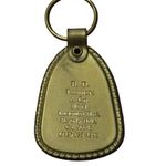 VTG Beverly Hills Exotic Birds Leather Keychain Fob B.D. Feathers & Co. USA Photo 1