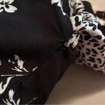 Hiatus Women’s Size S Patchwork Leopard Floral Print Short Sleeve Mini Dress Photo 8