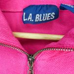 L.A. Blues Vintage Pink & Black Zip Up Sweater Photo 3