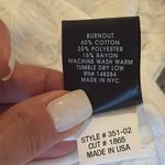 Terez  Women's Long Sleeve Burnout Tee size small Photo 5