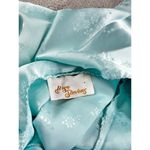 Vtg Ilise Stevens Nightgown Kimono Light Blue Satin Floral Size M Sleep Dress Size M Photo 3