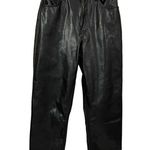 Abercrombie & Fitch Curve Love Vegan Leather Ultra High Rise Ankle Straight - 27 Photo 7