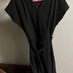 Elegant Black Wrap Dress Size M Photo 0