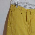 G1 Goods Paper Twill Yellow Novelty Star Print Skirt Cotton Size 0 Photo 1