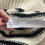 ZARA  Black and Cream Striped Sweater Vest Photo 3