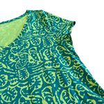 Soft Surroundings Santiago Gaia Dress Bold Tropical Casual Jersey Size Large Photo 3