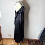 Abercrombie & Fitch Abercrombie Black Satin Camille Maxi Dress Photo 6