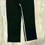 Chico's Chico’s Travelers Pants Black Ribbed Stretchy Pull On Acetate Size 1 (M) Short Photo 2