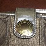 COACH Signature FOLD WALLET Metallic gold est. 1941 Coach Photo 4
