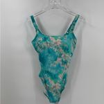 Johnny Was  Calme‎ Aqua Keys Turquoise Tie Dye One Piece Tank Swimsuit medium Photo 2