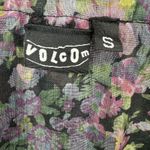 Volcom Vintage Y2K ‎ Two Faced Ruffle Skirt S Made In USA Logo Floral Boho Grunge Photo 5