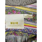 Maeve  Anthropologie‎ Floral Striped Blouse Small Long Sleeve Boho Relax Career Photo 3