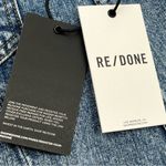 RE/DONE  Acid Blue‎ Wrap Mini Skirt Womens Size 27 Button Denim Jean Pocket NEW Photo 5