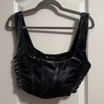 ZARA 💖 NWT Gray Velvet Cropped Corset Photo 1