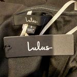 Lulus NWT Sensational Beauty Sleeveless Strapless Maxi Dress Slit Leg S Black Photo 8