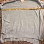 Free People  Intimately C.O.Z.Y Waffle Knit Tunic Sweater Size XS/S‎ NWT Neon Sky Photo 8