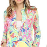 Lilly Pulitzer  Reagan Zip Up Jacket Casa Banana Photo 0