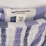 Beach Lunch Lounge Halter Neck Striped Dress W/ Braided Tie Belt Women’s Size XL Photo 3