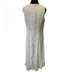 Kari New York Vintage Y2K Green Hippie Boho Whimsical Earthy Floral Midi Dress Size 10 Photo 4