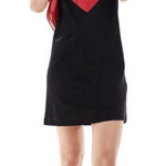 LOVE MOSCHINO Black Heart Logo T Shirt Dress Women Made in Turkey Size 8 Photo 0