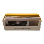 SZADE NIB Dart Sustainable On Trend Rectilinear Burnt Honey/Cherry Cola Sunglass Yellow Photo 7