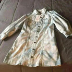 Something Navy Eleanor Puff Denim Dress Photo 1