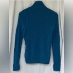 Ralph Lauren Black Label Womens Cable Knit Sweater Jacket 100% Cashmere Medium Photo 3