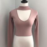 Missguided NWT!!  Mauve Long Sleeve Crop Top Photo 1