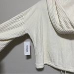 Hurley NWT Cream 1/4 Button Cinch Waist Hoodie Photo 10